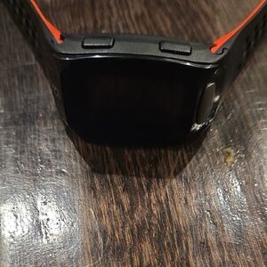 Sleek Black and Red Smartwatch